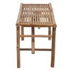 Skládací zahradní lavice s poduškou 118 cm bambus 3063853