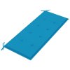Skládací zahradní lavice s poduškou 118 cm bambus 3063853