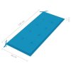 Skládací zahradní lavice s poduškou 118 cm bambus 3063853
