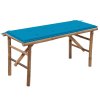 Skládací zahradní lavice s poduškou 118 cm bambus 3063853