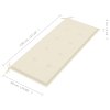Skládací zahradní lavice s poduškou 118 cm bambus 3063851