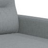 2místná pohovka světle šedá 120 cm textil 359227