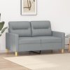 2místná pohovka světle šedá 120 cm textil 359227