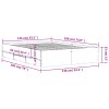 Rám postele se zásuvkami bílý 135 x 190 cm kompozitní dřevo 3207308
