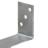 Plotové kotvy 6 ks stříbrné 8 x 6 x 30 cm pozinkovaná ocel 145314