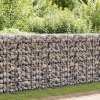 Gabionová zeď s víky pozinkovaná ocel 900 x 30 x 100 cm 147817