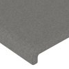Rám postele bez matrace tmavě šedý 140 x 190 cm textil 3124888