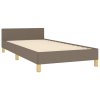Rám postele bez matrací taupe 90x200 cm textil 3125272