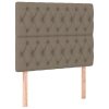 Rám postele bez matrací taupe 90x200 cm textil 3125272