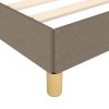 Rám postele bez matrací taupe 90x200 cm textil 3125272