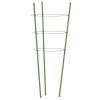 Opory pro zahradní rostliny se 3 kroužky 5 ks zelené 60 cm ocel 319373