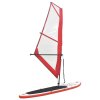 Nafukovací Stand Up Paddleboard s plachtou červeno-bílý 92209