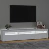 TV skříňka s LED osvětlením bílá 195 x 35 x 40 cm 3152738