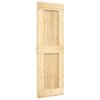 Posuvné dveře s kováním 70 x 210 cm masivní borové dřevo 3203128
