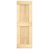Posuvné dveře s kováním 70 x 210 cm masivní borové dřevo 3203128