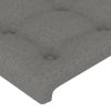 Rám postele bez matrace tmavě šedá 120 x 200 cm textil 3125366