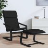 Relaxační židle černá textil 351058