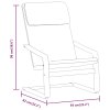Relaxační židle černá textil 351058