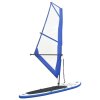 Nafukovací Stand Up Paddleboard s plachtou modro-bílý 92210