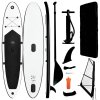 Nafukovací Stand Up Paddleboard s plachtou černo-bílý 92736