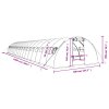 Skleník s ocelovým rámem zelený 72 m² 18 x 4 x 2 m 3188068
