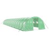Skleník s ocelovým rámem zelený 72 m² 18 x 4 x 2 m 3188068