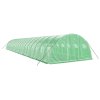 Skleník s ocelovým rámem zelený 72 m² 18 x 4 x 2 m 3188068