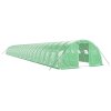 Skleník s ocelovým rámem zelený 96 m² 24 x 4 x 2 m 3188071