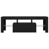 TV skříňka s LED osvětlením černá 120 x 35 x 40 cm 804347