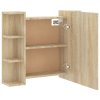 Zrcadlová skříňka s LED dub sonoma 70 x 16,5 x 60 cm 808876