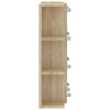 Zrcadlová skříňka s LED dub sonoma 70 x 16,5 x 60 cm 808876
