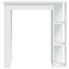 Barový stůl s regálem bílý 102 x 50 x 103,5 cm kompozitní dřevo 809458