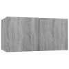 Závěsná TV skříňka šedá sonoma 60 x 30 x 30 cm kompozitní dřevo 815870