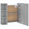 Zrcadlová skříňka s LED šedá sonoma 70 x 16,5 x 60 cm 820452
