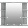 Zrcadlová skříňka s LED šedá sonoma 70 x 16,5 x 60 cm 820452