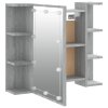 Zrcadlová skříňka s LED šedá sonoma 70 x 16,5 x 60 cm 820452