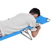 Skládací opalovací lehátko s podhlavníkem ocel tyrkysové 310332