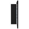 LED koupelnová skříňka se zrcadlem černá 90 x 12 x 45 cm akryl 804973