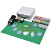 Kombinovaný set poker/blackjack s 600 laserovými žetony hliník 80186