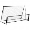Fotbalový rebounder 2 v 1 202 x 104 x 120 cm ocel 93373
