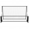 Fotbalový rebounder 2 v 1 202 x 104 x 120 cm ocel 93373