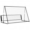Fotbalový rebounder 2 v 1 202 x 104 x 120 cm ocel 93373