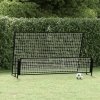 Fotbalový rebounder 2 v 1 202 x 104 x 120 cm ocel 93373