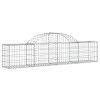 Klenuté gabionové koše 8 ks 200x30x40/60 cm pozinkované železo 3146053