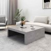 Konferenční stolek betonově šedý 100x100x35 cm kompozitní dřevo 808571