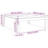 Konferenční stolek betonově šedý 100x100x35 cm kompozitní dřevo 808571