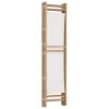 Skládací 3panelový paraván 120 cm bambus a plátno 350623