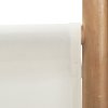 Skládací 3panelový paraván 120 cm bambus a plátno 350623