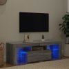 TV skříňka s LED osvětlením šedá sonoma 120 x 35 x 40 cm 815667