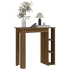 Barový stůl s regálem hnědý dub 102 x 50 x 103,5 cm kompozit 812965